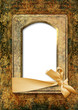 Vintage background with old photo frame