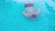 Video: Young man dive in the swimming-pool Young man dive in the swimming-pool
