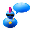 Icon of person with speech bubble