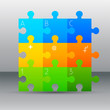 colorful puzzle background