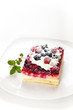 Photo: Piece of cake with fresh berry assortment Piece of cake with fresh berry assortment