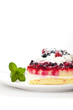 Photo: Fresh cake with berry assortment Fresh cake with berry assortment