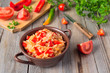 Foto: Mexican rice with pepper, onion and kidney bean Mexican rice with pepper, onion and kidney bean