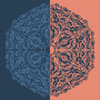Vector round ornament.