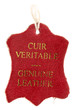 étiquette cuir véritable