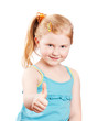 Photo: happy girl isolated on white happy girl isolated on white