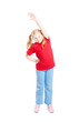 Photo: Gymnast cute little girl isolated on a white Gymnast cute little girl isolated on a white