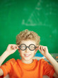 Schoolboy in eyeglasses