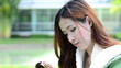 Asian women face makeup