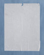 Photo: white empty street poster on blue paint wood white empty street poster on blue paint wood
