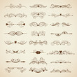 Set of ornamental design elements