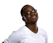 Photo: portrait of an african american isolated on white background portrait of an african american isolated on white background