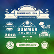 Retro summer design elements. Vector illustration.