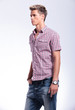 casual man looking away