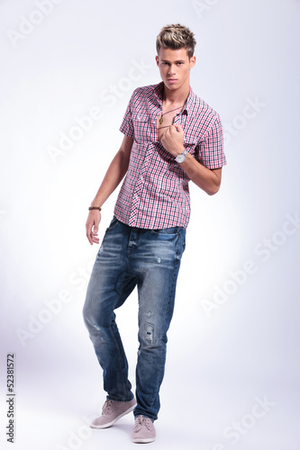 Photo: casual man revealing chest casual man revealing chest