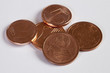 1 und 2 Euro Cent Münzen