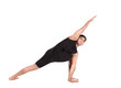 Foto: Yoga by Indian man on white Yoga by Indian man on white
