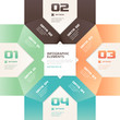 Modern Origami Style Number Options Infographics Banner
