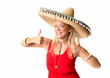 Blondine mit Sombrero