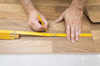 Installing wooden laminate flooring