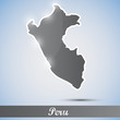 shiny icon in form of Peru