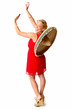 Blondine mit Sombrero