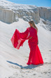 Lady in red