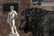 Florence statue of David in front of palazzo vecchio