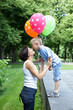 Foto: Picture of happy mother and little son Picture of happy mother and little son
