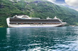 Cruise ship in Geirangerfjord (Norway)