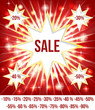SALE card red