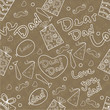 Vector: Happy Fathers Day Background. Happy Fathers Day Background.