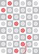 flower chessboard abstract background