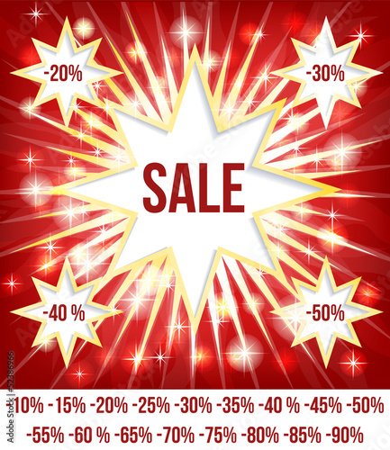 Vector: SALE card red SALE card red