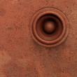 Illustration: red grunge old speaker sound system deejay DJ red grunge old speaker sound system deejay DJ