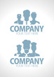 Doctors and cooks teams silhouette design