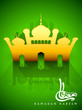 Arabic Islamic Calligraphy of text Ramadan Kareem and Ramazan Ka