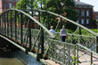 Alsace, old and historical Ducrot footbridge in Strasbourg