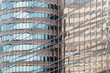 Windows with urban reflection