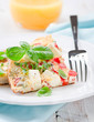 Tomaten Feta Omelett