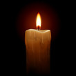 Vektor: Burning candle Burning candle