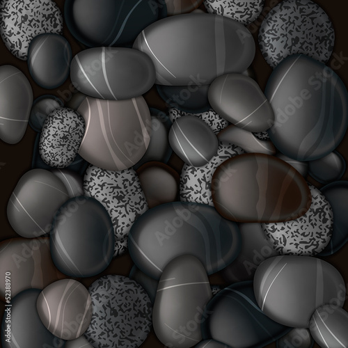 Vector: Black pebble stones background, vector Eps10 illustration. Black pebble stones background, vector Eps10 illustration.