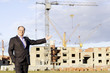 Businessman at the construction site.