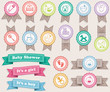 Vektor: Ribbons about babies Ribbons about babies