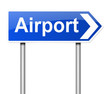 Airport sign.