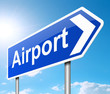 Airport sign.