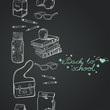 Back to school seamless pattern.