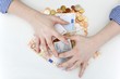 Photo: hands with money hands with money