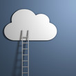 Reaching for the clouds - Abstract Business Concept Illustration