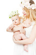 Photo: Young mother hugging baby Young mother hugging baby